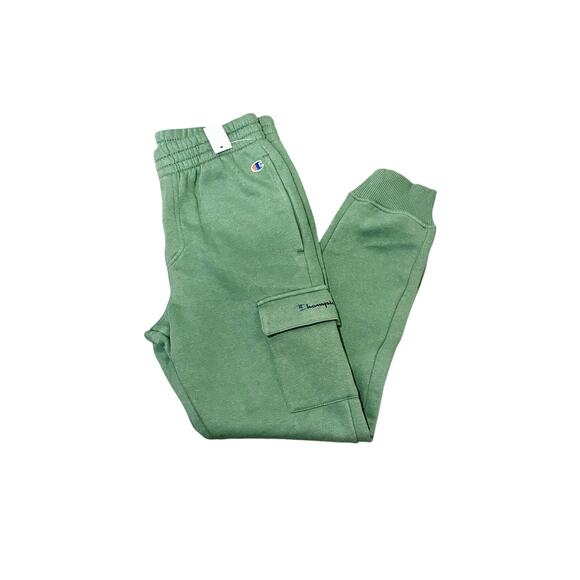Champion Sweatpants Boys Size Large 12 NWT Forest Green Lots of Pockets - Picture 1 of 4